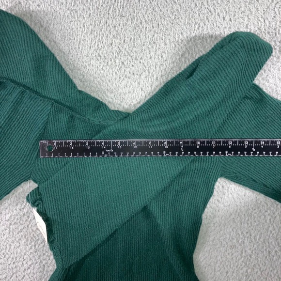 Free People Marley Off Shoulder Twist Top Sweater Women Medium Long Sleeve NWT - Picture 8 of 12